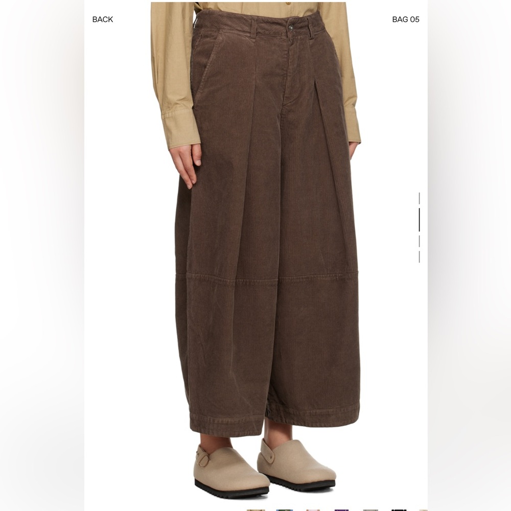 YMC Brown Deadbeat Trousers - Picture 4 of 6